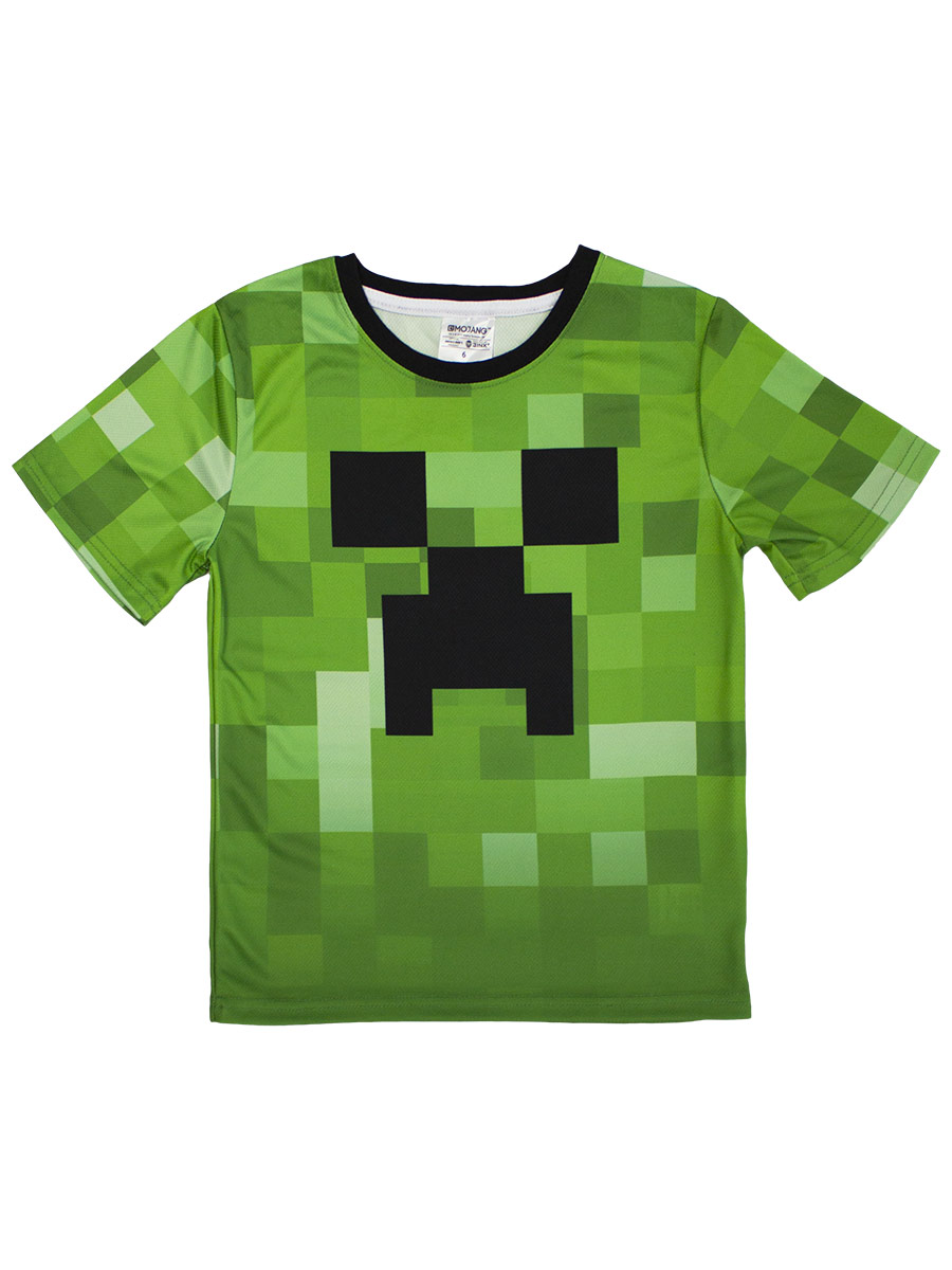 Футболка Minecraft Creeper зеленая Размер 32