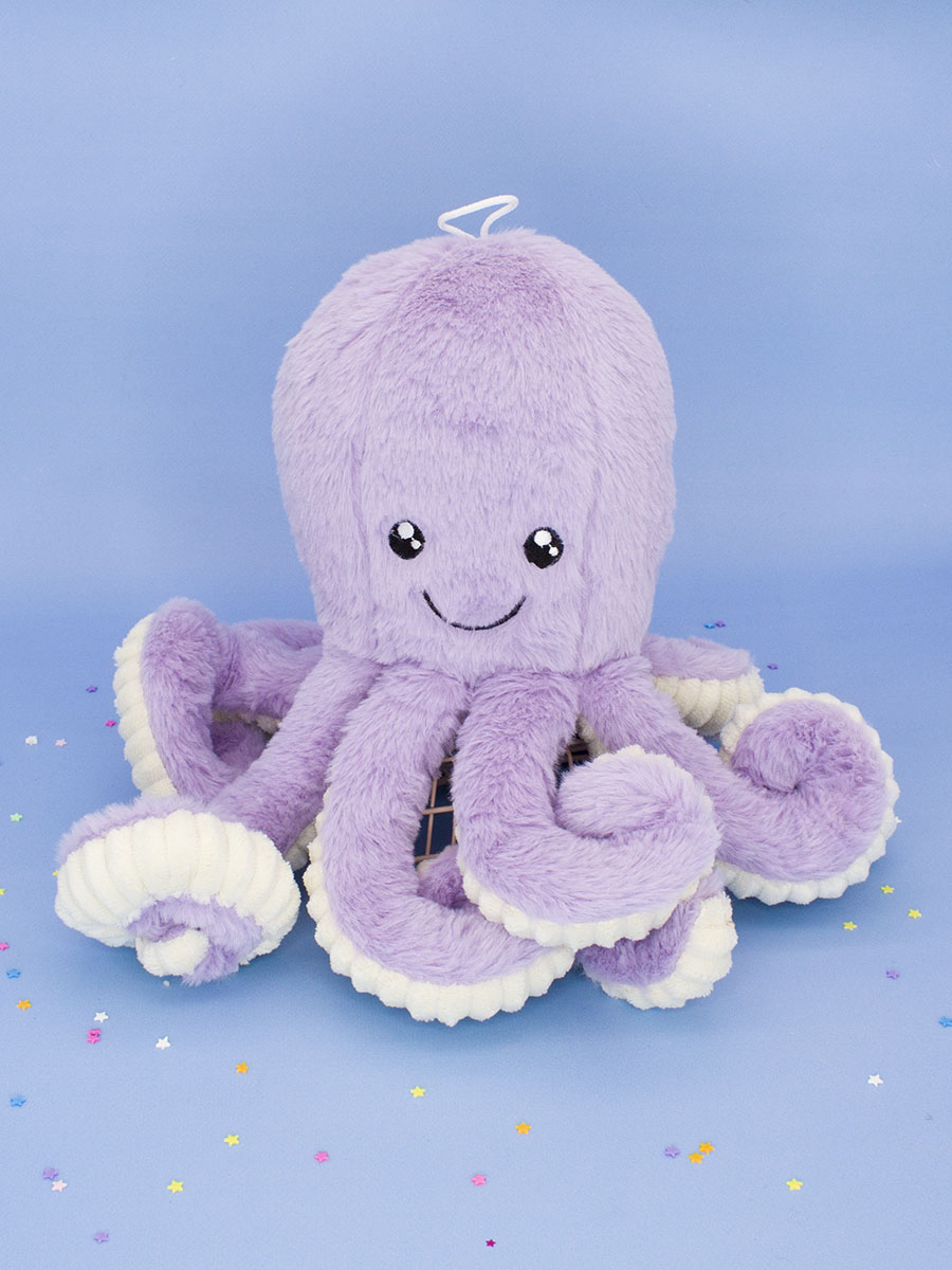 Мягкая игрушка Осьминог фиолетовый 35см