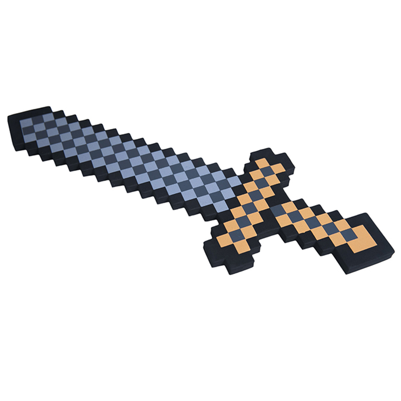 Меч 8Бит коричневый пиксельный серия 2 60см