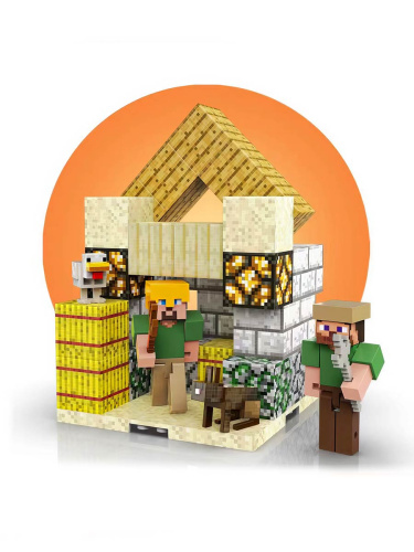 Магнитный конструктор Minecraft Хранилище, 69 деталей