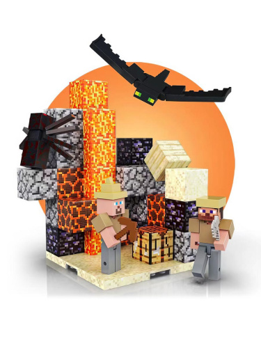 Магнитный конструктор Minecraft Лава, 70 деталей