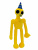 Мягкая игрушка Радужные друзья Rainbow friends Клоун желтый 35см