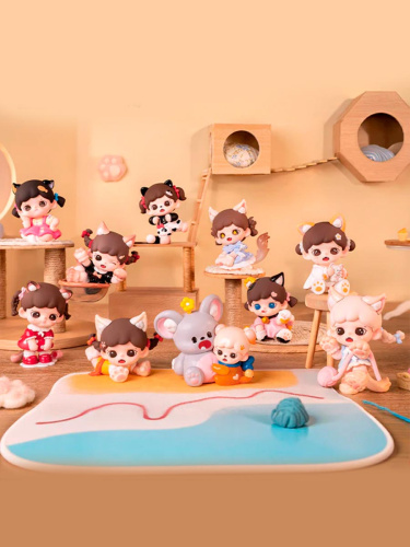 Фигурка Зорая: Мяукающая кошачья мордочка Zoraa в сюрприз-боксе 8см, 1шт.