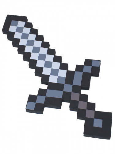 Меч Коричневый пиксельный Майнкрафт (Minecraft) 8Бит 45см