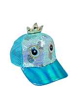 Бейсболка с пайетками Bright Dreams Корона голубая