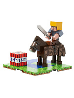 Фигурка Minecraft Фигурка с лошадью и TNT с магнитным конструктором