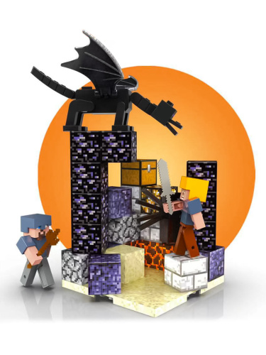 Магнитный конструктор Minecraft Портал, 62 детали