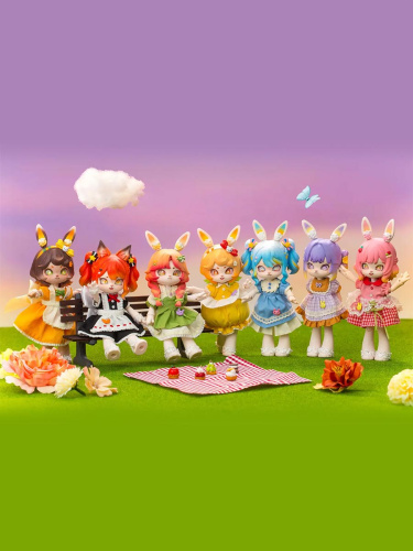 Фигурка шарнирная кукла БЖД Кролик Бонни: Милая вечеринка Bunny Bonnie в сюрприз-боксе 16см, 1шт.