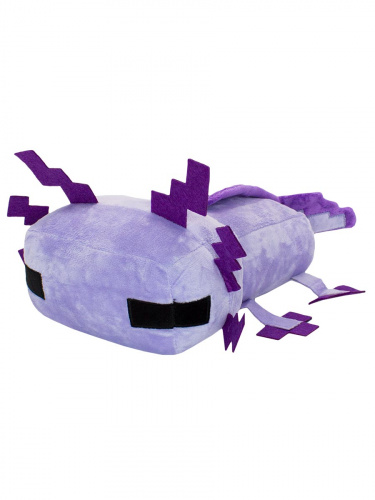 Мягкая игрушка Пиксельный Аксолотль Pixel Axolotl фиолетовый 34см