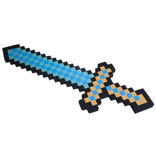 Меч Алмазный пиксельный Майнкрафт (Minecraft) 8Бит серия 2 60см