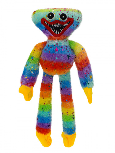 Мягкая игрушка Хаги Ваги Лили Мили с блестками разноцветный Huggy Wuggy 40см