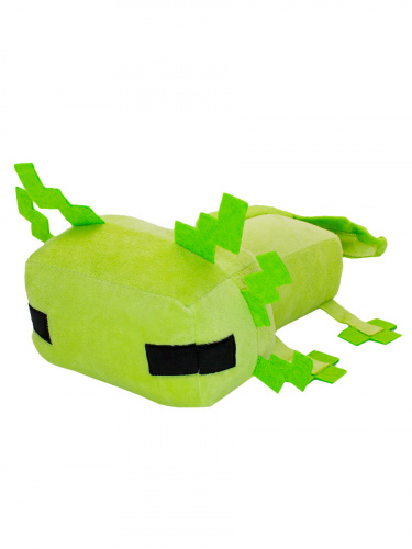 Мягкая игрушка Пиксельный Аксолотль Pixel Axolotl салатовый 34см