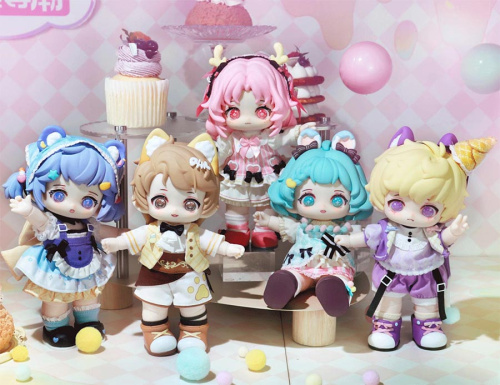 Фигурка шарнирная кукла БЖД Хани Hani Сладкий послеобеденный чай в сюрприз-боксе 20см, 1шт.