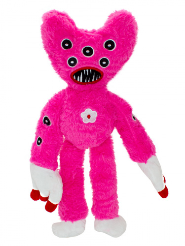 Мягкая игрушка Huggy Wuggy Killy Willy Multiple eyes розовый 45см