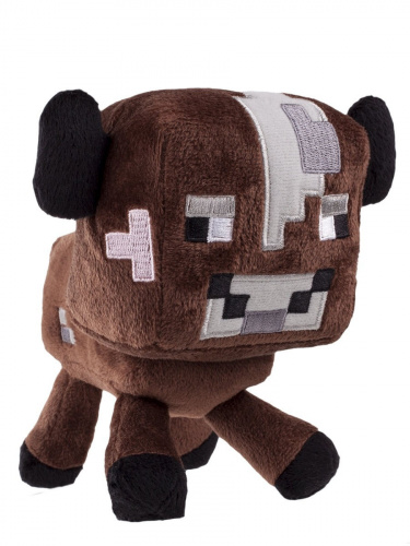 Мягкая игрушка Minecraft Baby cow (коричневый) 18см