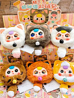 Мягкая игрушка Baby Three Счастливый кот в сюрприз-боксе, 1шт.