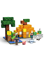 Магнитный конструктор Minecraft Тыквенная ферма, 151 деталь