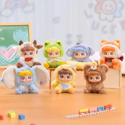 Мягкая игрушка Кью-Малыш: Детсад для животных Q.KID в сюрприз-боксе 15-17см, 1шт.