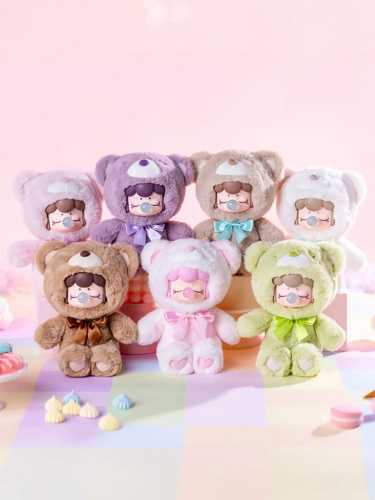 Мягкая игрушка Nanci Нэнси Разноцветные шоколадные милые мишки в сюрприз-боксе 17см, 1шт.