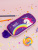 Пенал школьный 3D маленький Единорог фиолетовый