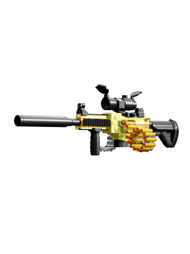 Штурмовая винтовка М416 автоматическая с мягкими пулями золотая