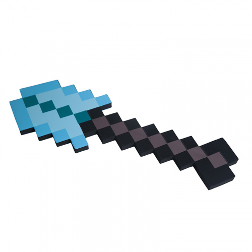 Лопата Алмазная пиксельная Майнкрафт (Minecraft) 8Бит 45см