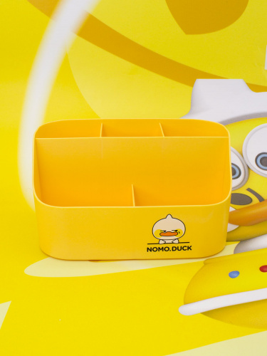 Органайзер для канцелярии настольный Nomo Duck желтый