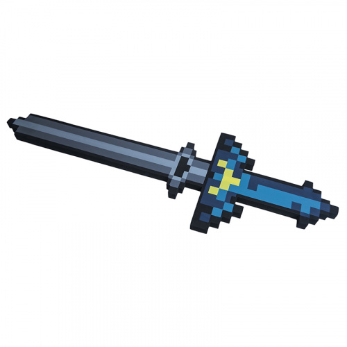 Меч Синий пиксельный Майнкрафт (Minecraft) 8Бит 65см
