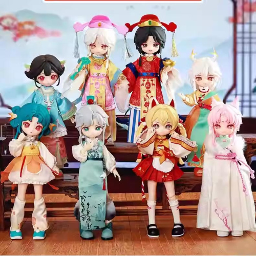 Фигурка шарнирная кукла БЖД Наги NAGI Серенада оседлавшего ветер в сюрприз-боксе 17см, 1шт.