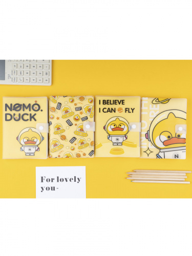 Блокнот на застежке Nomo Duck Name, Space, Fly, Future формат А5 в ассортименте