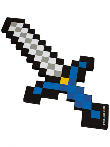 Меч Железный пиксельный Майнкрафт (Minecraft) 8Бит 60см