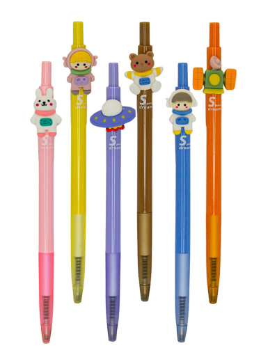 Набор ручек Мечта о космосе автоматическая шариковая чернила синие 6шт