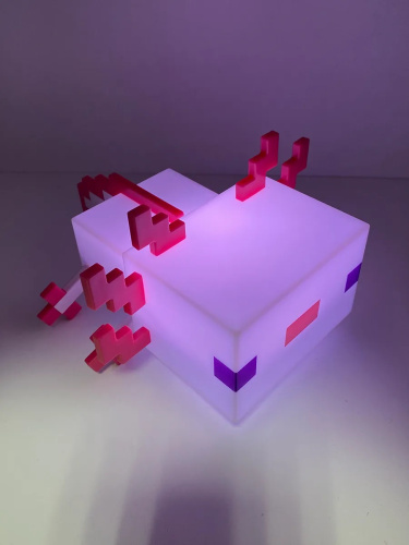 Светильник Майнкрафт Аксолотль Axolotl