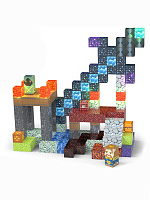 Магнитный конструктор Minecraft Меч, 166 блоков (9 светящихся)