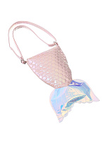 Сумка на плечо Русалка перламутровая розовая