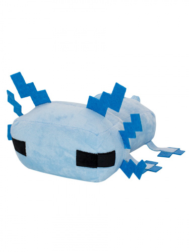Мягкая игрушка Пиксельный Аксолотль Pixel Axolotl голубой 34см