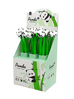 Ручка Панда на бамбуке шариковая чернила синие блок 24шт