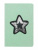 Блокнот Звезда с блестками и пайетками