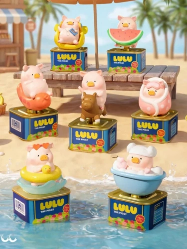 Фигурка LuLu the Piggy Solar Motion Series в сюрприз-боксе 1шт.