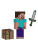 Фигурка Майнкрафт Стив с аксессуарами Minecraft 8,5см