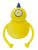 Мягкая игрушка Радужные друзья Rainbow friends Толстый клоун желтый 33см
