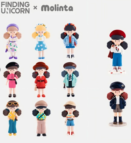 Фигурка Molinta Retro Girls Series в сюрприз-боксе см, 1шт.
