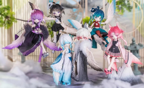 Фигурка шарнирная кукла БЖД Лулуя: Дом облачных перьев Luluya в сюрприз-боксе 21см, 1шт.