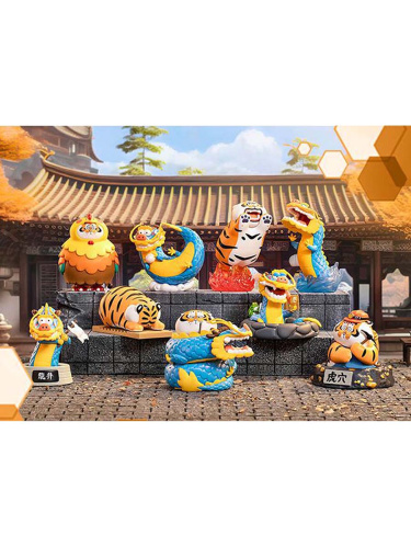 Фигурка Александр Толстый Тигр: Поднимающиеся драконы и прыгающие тигры Alexander the Fat Tiger в сюрприз-боксе 10см, 1шт.