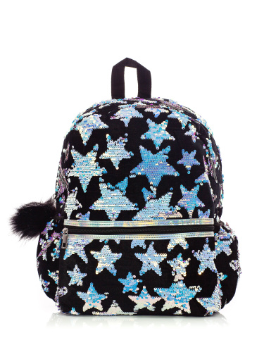 Рюкзак с пайетками Звезды Bright Dreams черный