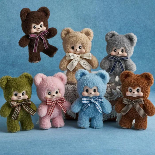 Мягкая игрушка Подарок ручной работы от медвежонка Пеззи Pezzy в сюрприз-боксе 17см, 1шт.