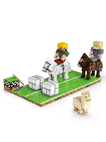 Магнитный конструктор Minecraft Гонки, 46 деталей