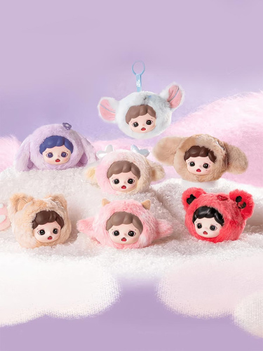 Мягкая игрушка - брелок Маленький пушистый мир Зораи Zoraa's Fluffy Little World в сюрприз-боксе 9см, 1шт.