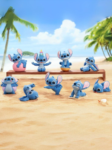 Фигурка Стич Энергетическая йога Disney Stitch в сюрприз-боксе 12см, 1шт.