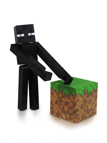 Фигурка Minecraft Enderman Странник края с аксессуарами пластик 8см
